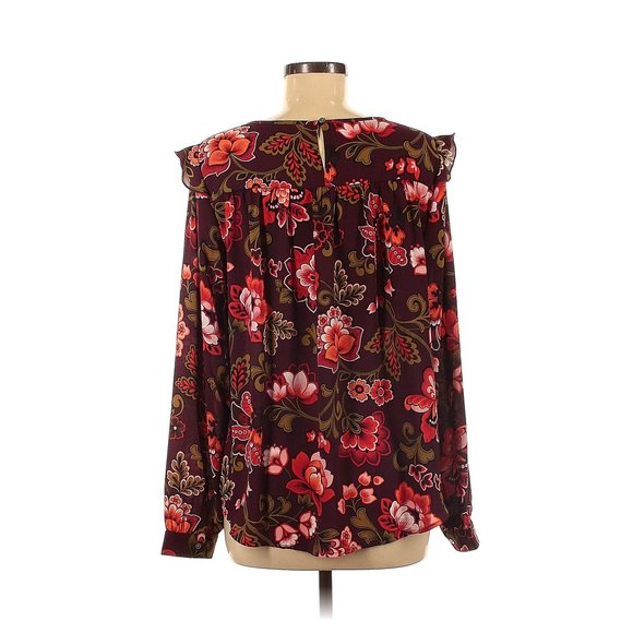 Ann Taylor LOFT Fall Long Sleeve Blouse Medium - Picture 2 of 4